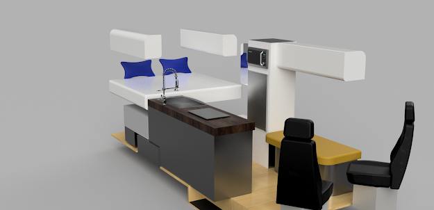 CAD rendering from the van design process